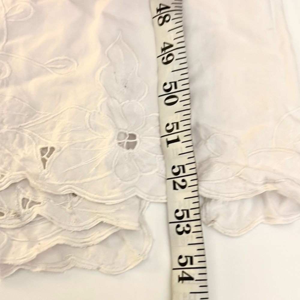 Vintage HiBis,Lace Works, Antique White Embroidered Rayon Dress,EUC, Size XL - Picture 10 of 10